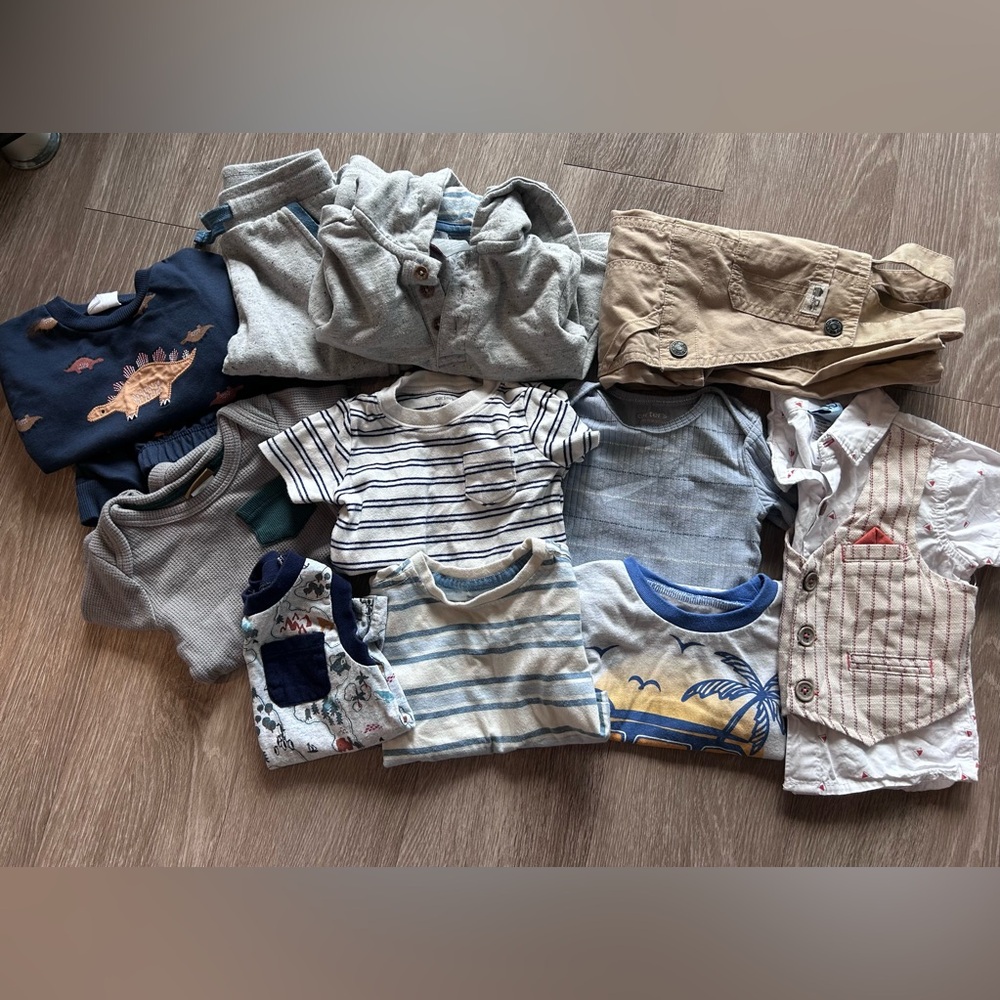 12pc Baby Boy Boutique Bundle 12M | Tahari Petit Lem DKNY Carter’s